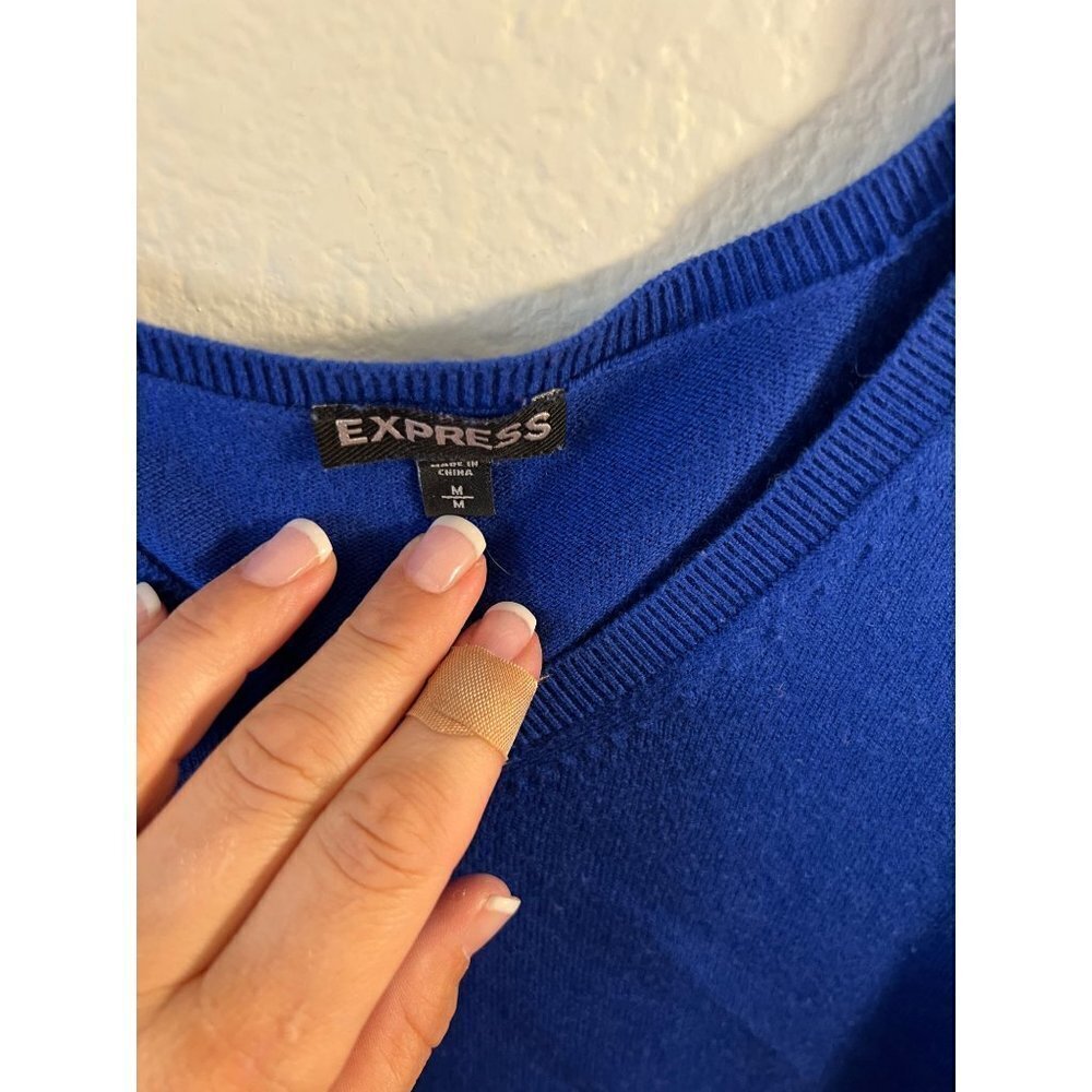 Express Blue Women's Sweater - Picture 2 of 3